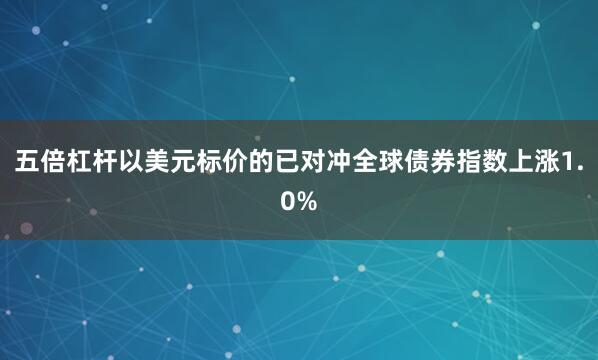 五倍杠杆以美元标价的已对冲全球债券指数上涨1.0%